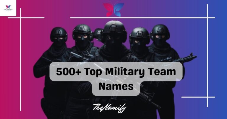 Military Team Names