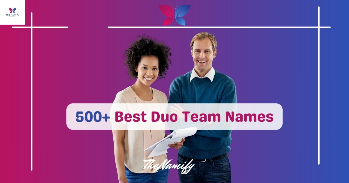 2 Person Team Names