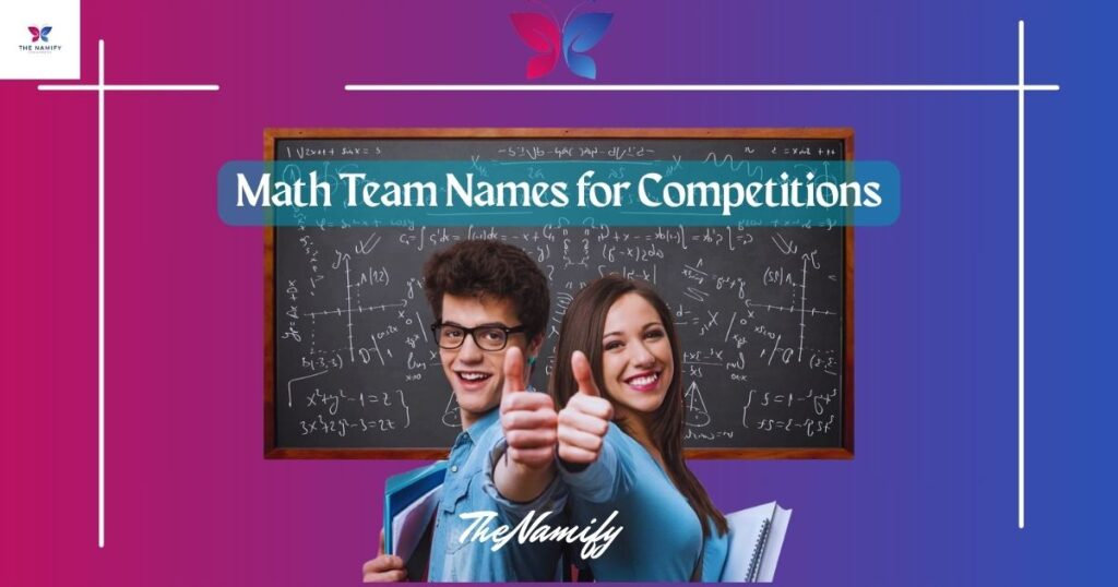 Math Team Names for Competitions