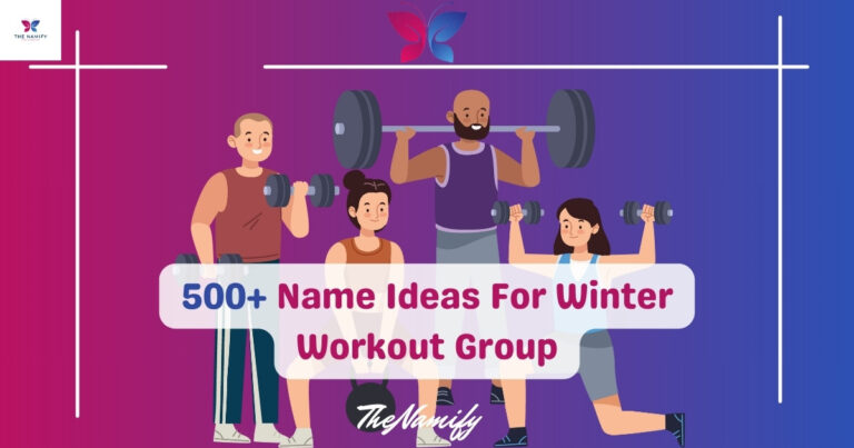 Name Ideas For Winter Workout Groups